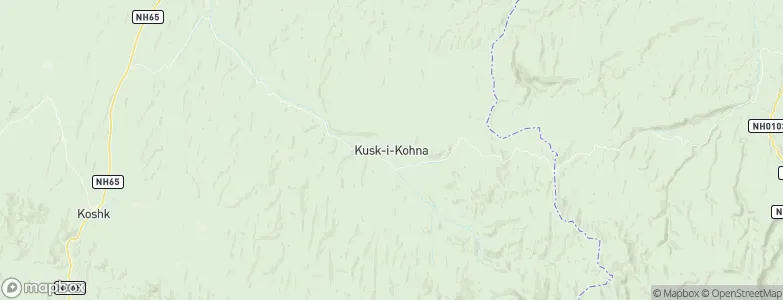 Kushk-e Kuhnah, Afghanistan Map
