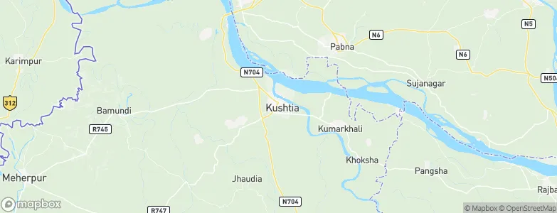 Kushtia, Bangladesh Map