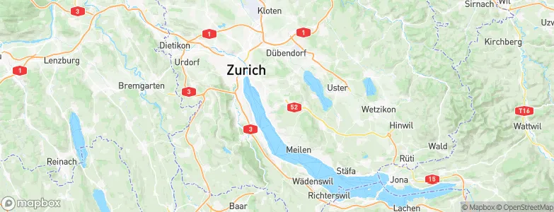 Küsnacht / Itschnach, Switzerland Map
