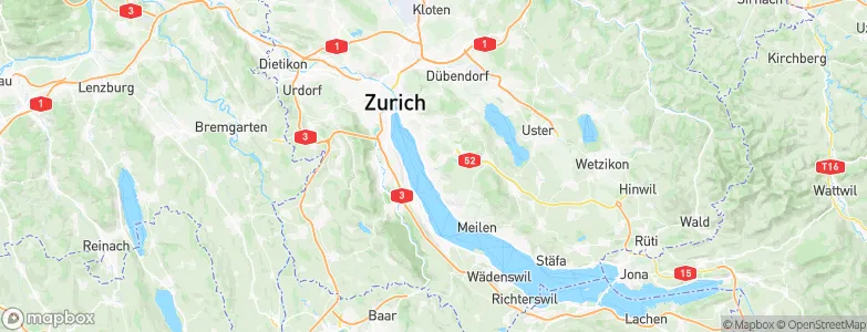 Küsnacht / Schiedhalden, Switzerland Map