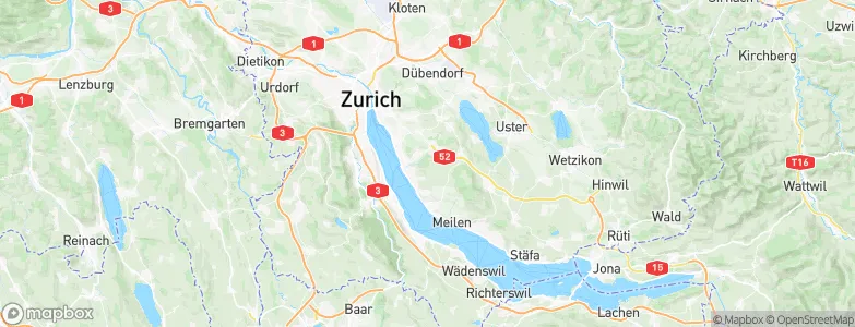 Küsnacht (ZH), Switzerland Map