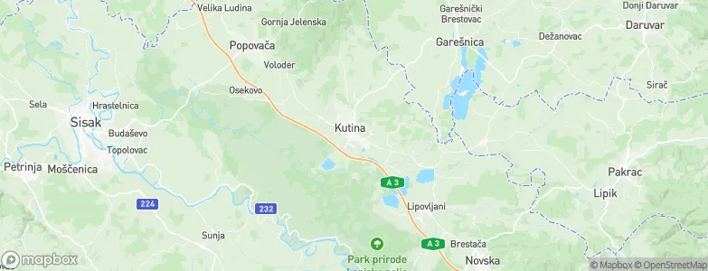 Kutina, Croatia Map