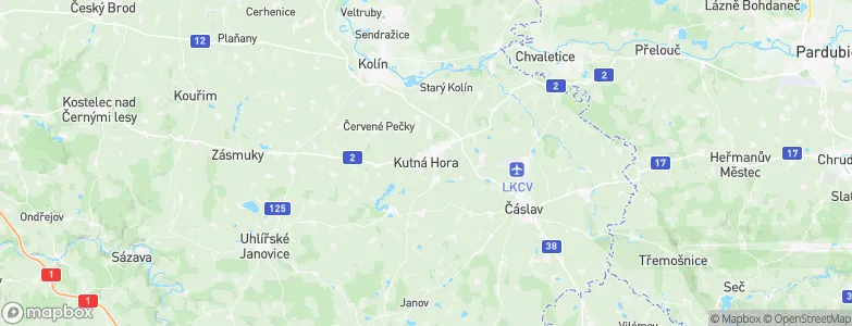 Kutná Hora, Czechia Map