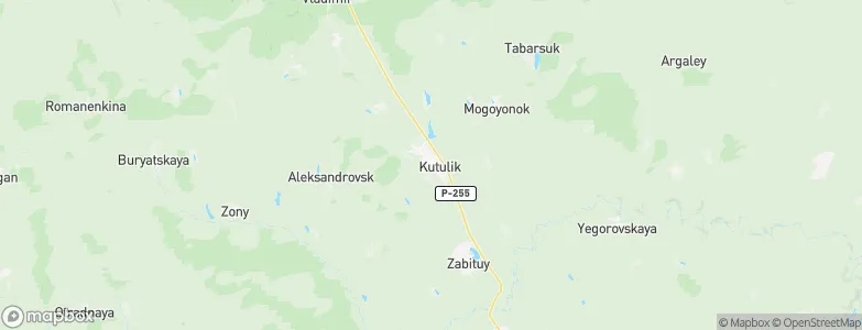 Kutulik, Russia Map