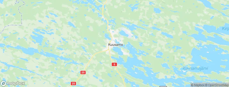 Kuusamo, Finland Map