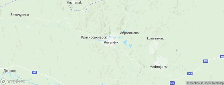 Kuvandyk, Russia Map