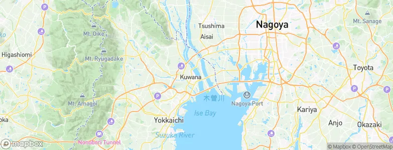 Kuwana, Japan Map