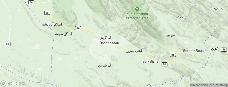 Kūy-e Emām Ḩasan, Iran Map