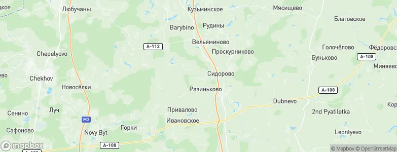 Kuz’mino, Russia Map