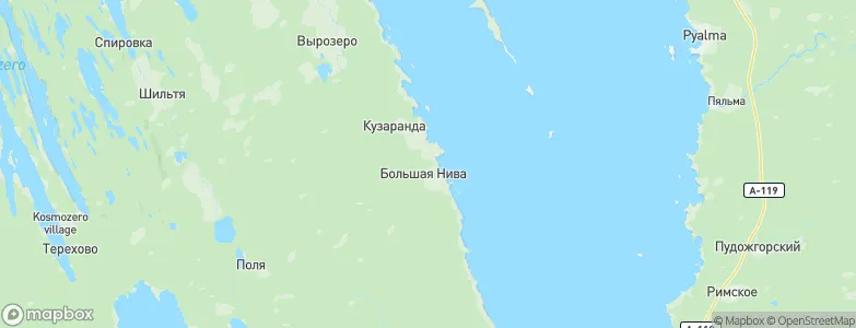 Kuzaranda-Velikiye Nivy, Russia Map