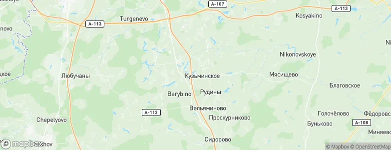 Кузьминское, Russia Map