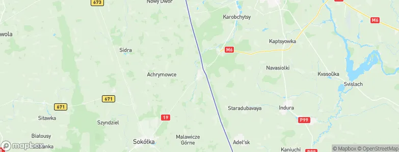 Kuźnica, Poland Map