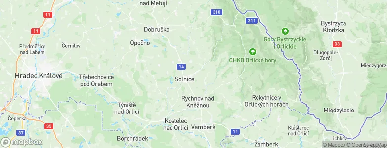 Kvasiny, Czechia Map