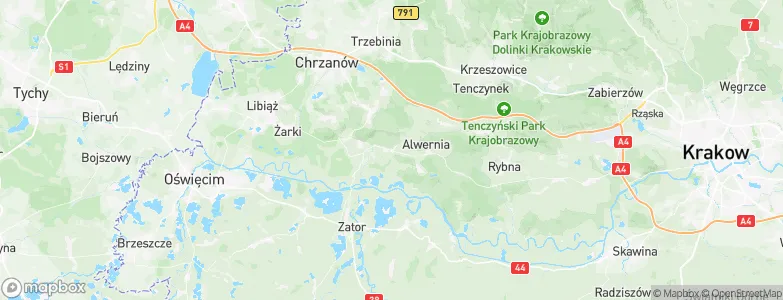 Kwaczała, Poland Map