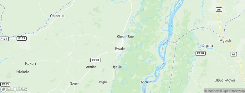 Kwale, Nigeria Map