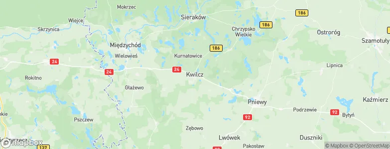 Kwilcz, Poland Map