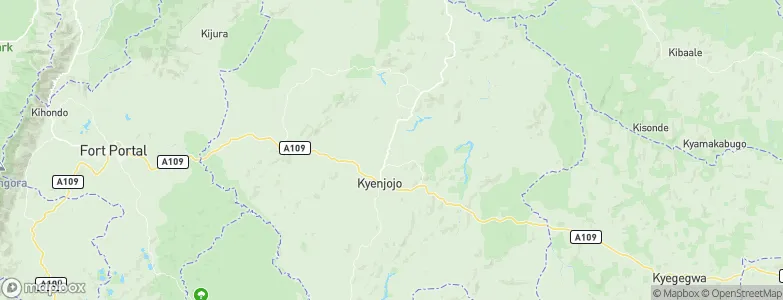 Kyenjojo District, Uganda Map