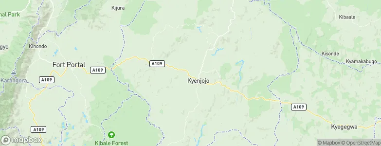 Kyenjojo, Uganda Map