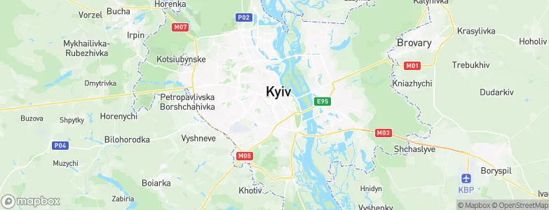 Kyiv, Ukraine Map