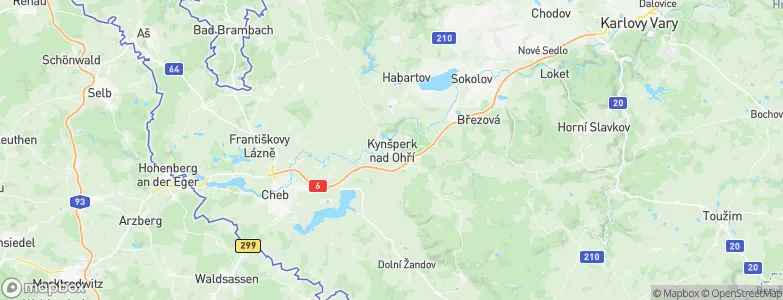 Kynšperk nad Ohří, Czechia Map