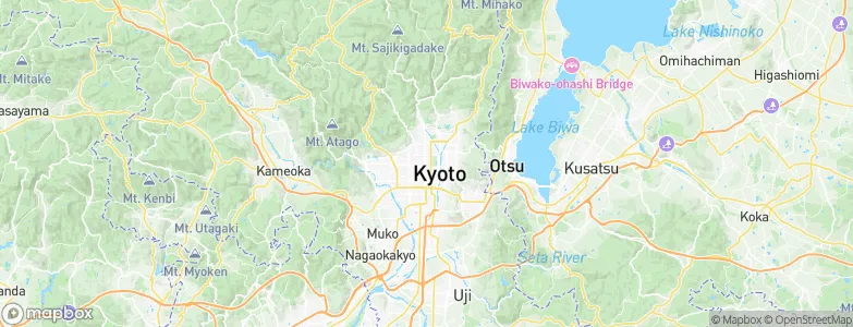 Kyoto, Japan Map