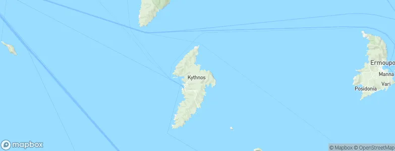 Kýthnos, Greece Map