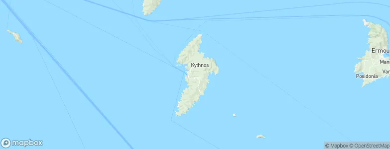 Kythnos, Greece Map