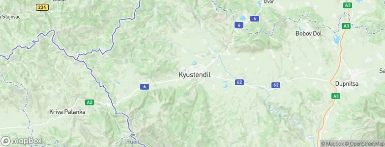 Kyustendil, Bulgaria Map