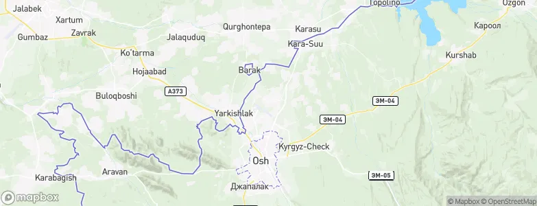 Kyzyl-Mekhnat, Kyrgyzstan Map