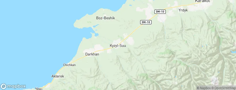 Kyzyl-Suu, Kyrgyzstan Map