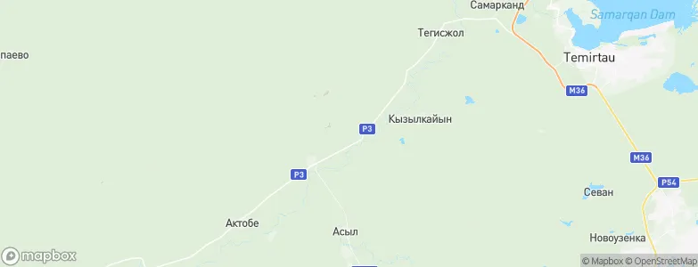 Kyzylzhar, Kazakhstan Map