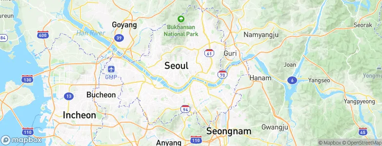 Kŭmhosamga-dong, South Korea Map