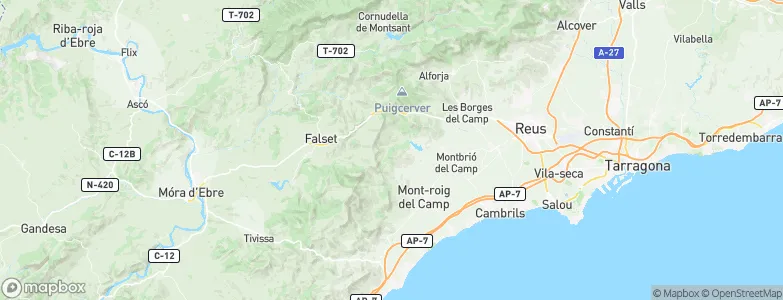 l' Argentera, Spain Map