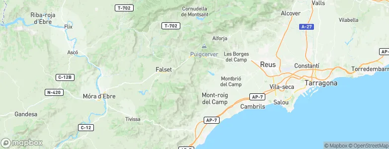 l'Argentera, Spain Map