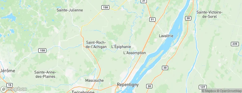 L'Épiphanie, Canada Map