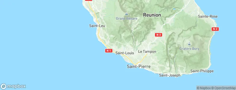 L'Étang-Salé, Réunion Map