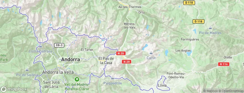 L'Hospitalet-près-l'Andorre, France Map