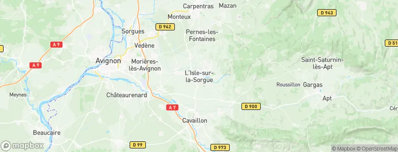 L'Isle-sur-la-Sorgue, France Map
