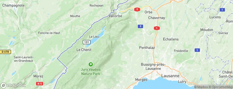 L'Isle, Switzerland Map