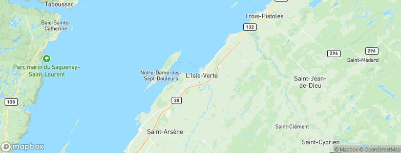 L'Isle-Verte, Canada Map
