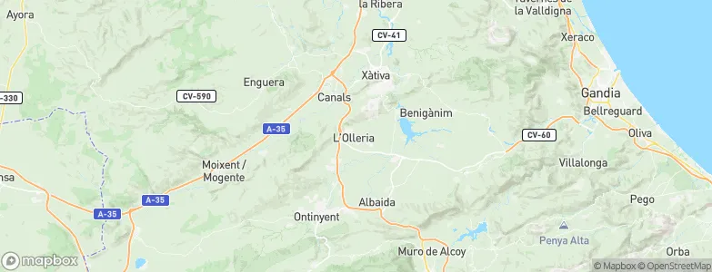 L'Olleria, Spain Map