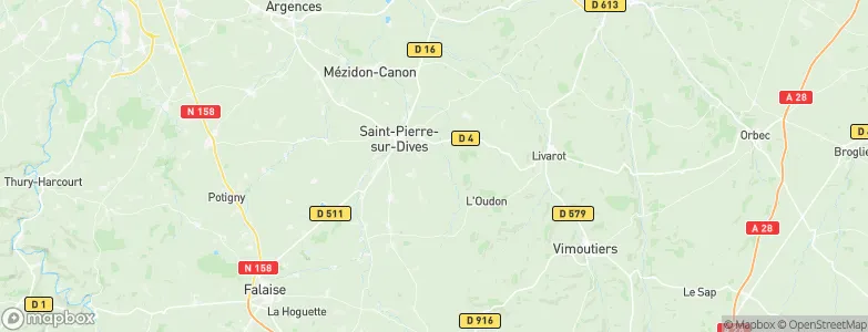 L'Oudon, France Map