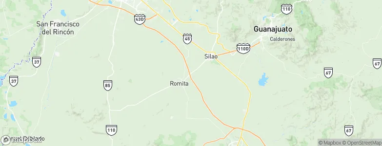 La Aldea, Mexico Map