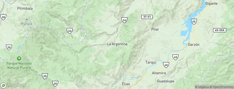La Argentina, Colombia Map
