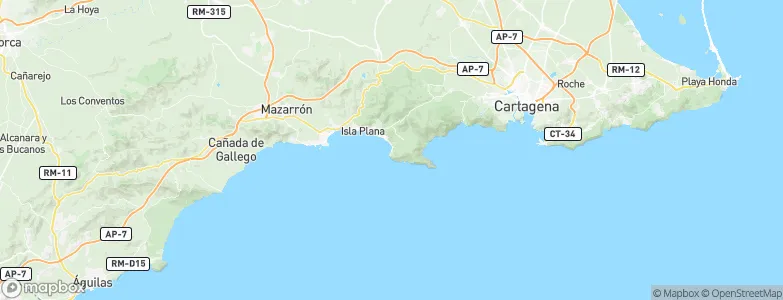 La Azohía, Spain Map