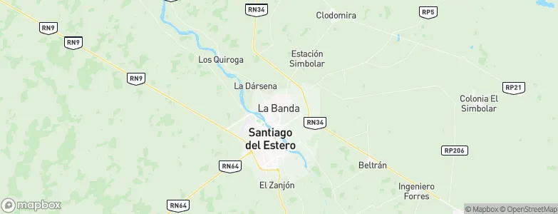 La Banda, Argentina Map