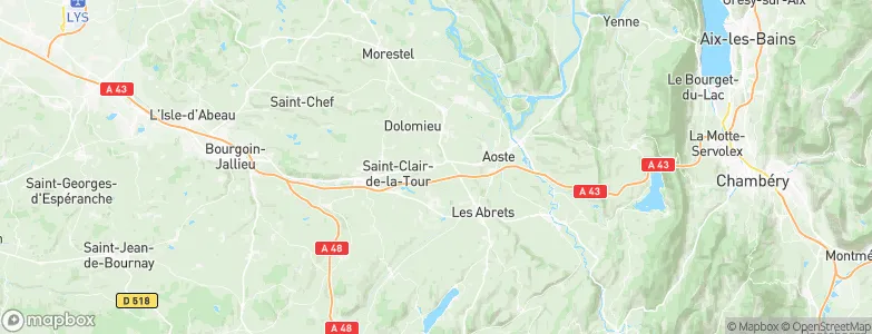 La Bâtie-Montgascon, France Map