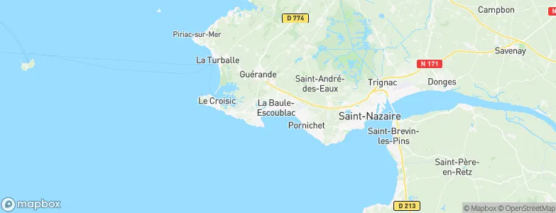La Baule-Escoublac, France Map