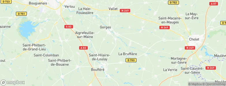 La Bernardière, France Map
