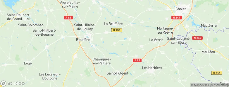 La Boissière-de-Montaigu, France Map